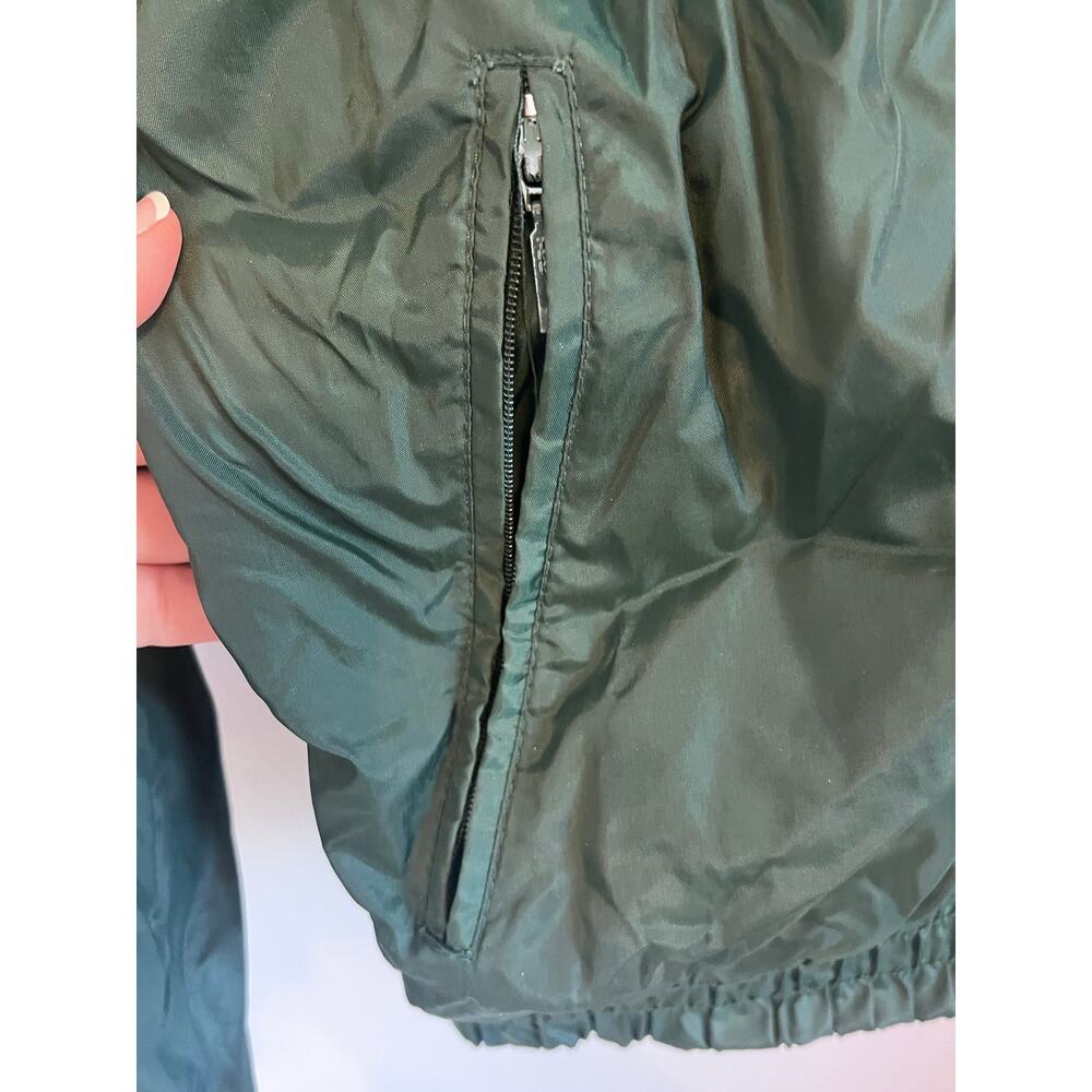 Vintage Hallmark Lined Green Windbreaker XL Jacket Unisex Gear for Sports Pocket - Picture 4 of 14